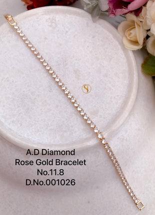 Single Line American Diamond Bracelet