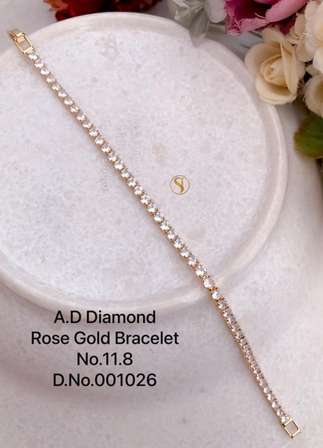 Single Line American Diamond Bracelet