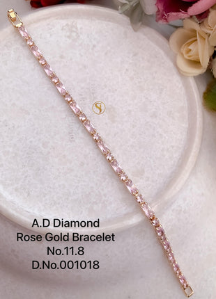A.D Diamond Pink Cut Bracelet
