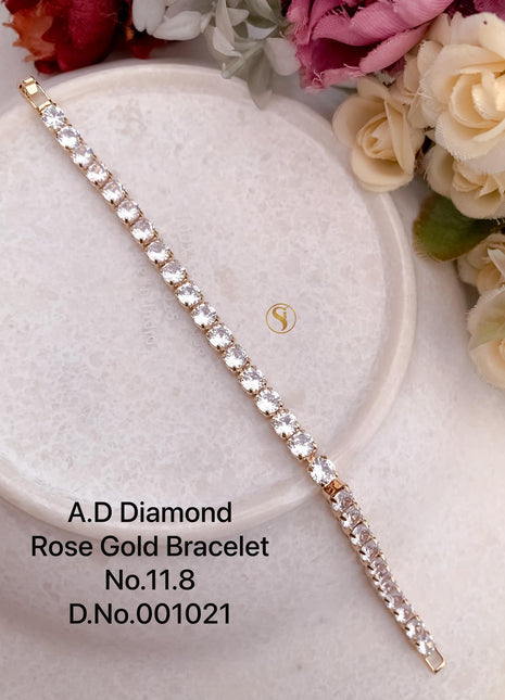 A.D Diamond Classic Round Bracelet