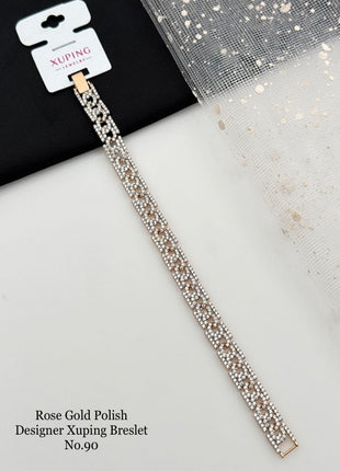 Sparkling Mesh Rose Bracelet