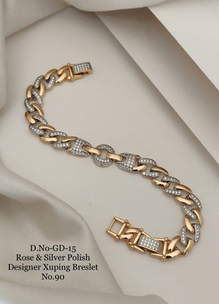 Dual Tone Chain Bracelet
