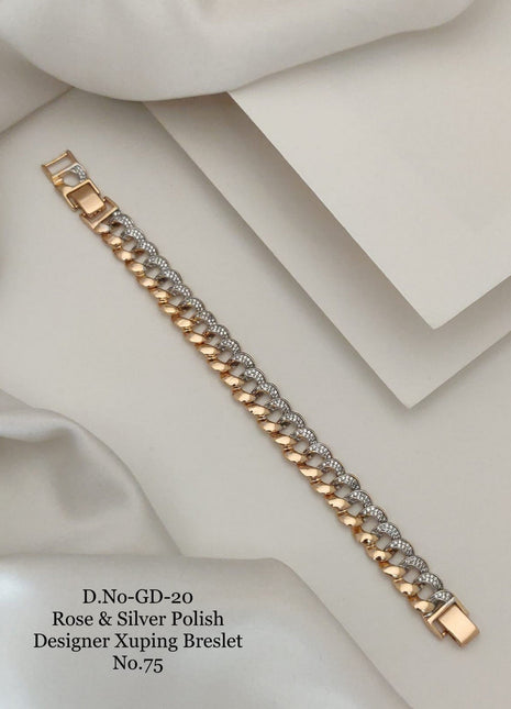 Beaded Edge Polished Bracelet