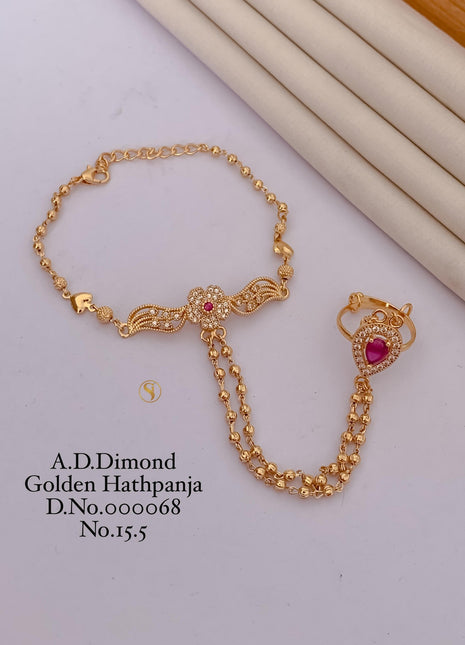 Golden Hathpanja Bracelet