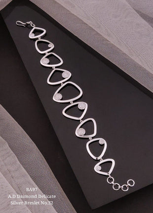 Abstract Dual Texture Bracelet