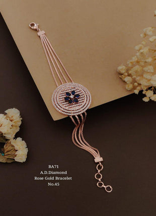 Monzonite Gold Plated Bracelet