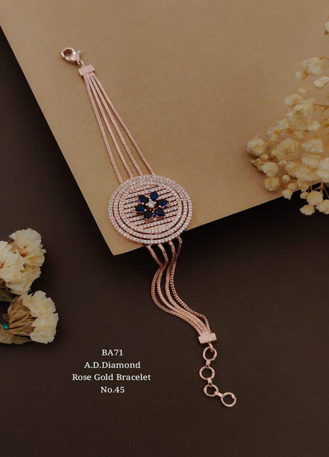 Monzonite Gold Plated Bracelet