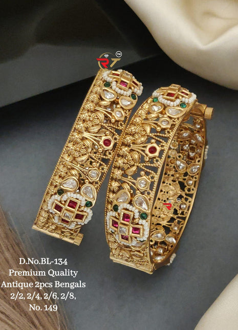 Oxidized Floral Bangles