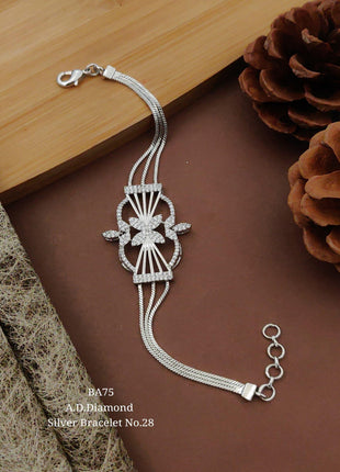 Antique Kundan Broad Bangle with Ruby Stones