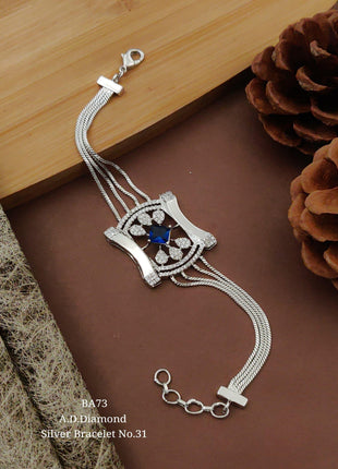 Antique Kundan Floral Broad Bangle