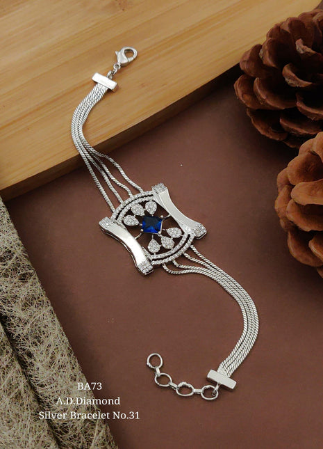 Antique Kundan Floral Broad Bangle