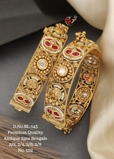 Gold-Plated Monzonite Bracelets