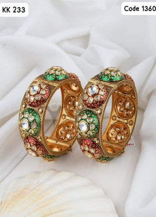 Oxidized Bangles with Engraved Detailing