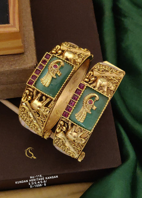 Kundan & Pearl Wedding Bangles