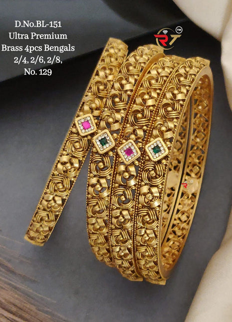 Monzonite Gold-Plated Bangles
