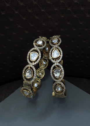 Pearl Cluster Traditional Bangle