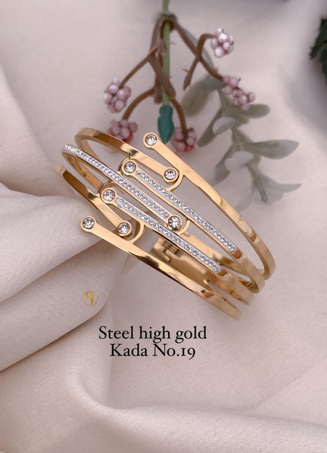 Oxidized Kundan Bracelet