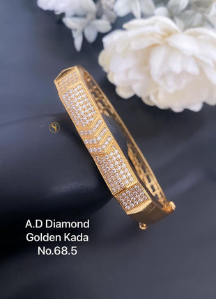 Minimalist Twin Band AD American Diamond Kada