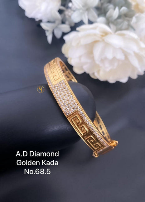 Floral Fusion Oxidized Kada