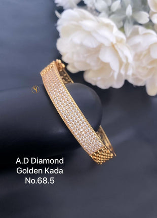 Radiant A.D American Diamond Golden Kada